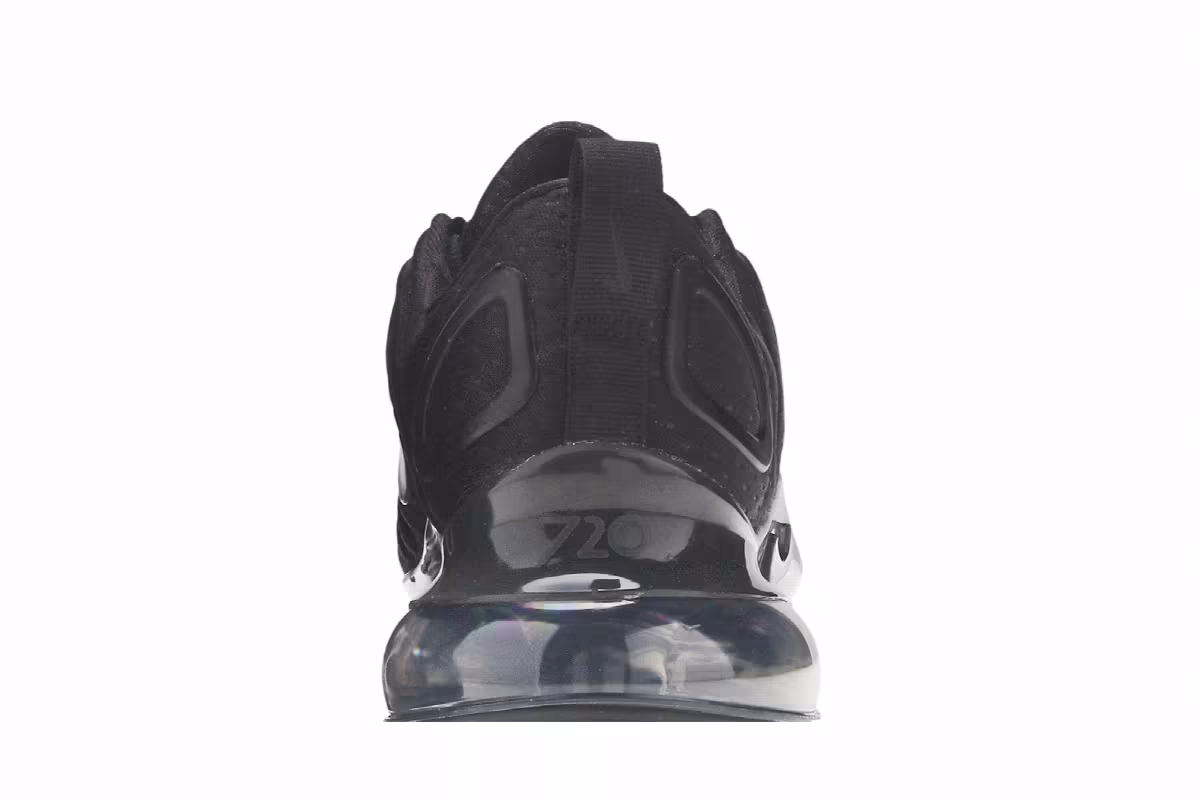 Nike Women's Air Max 720 Black Jersey Mesh, view 8