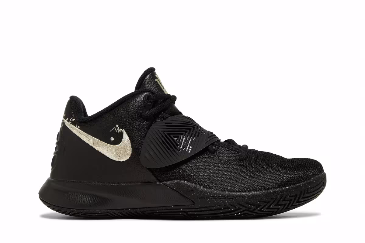 Nike Kyrie Flytrap 3 Black Metallic Gold, view 2