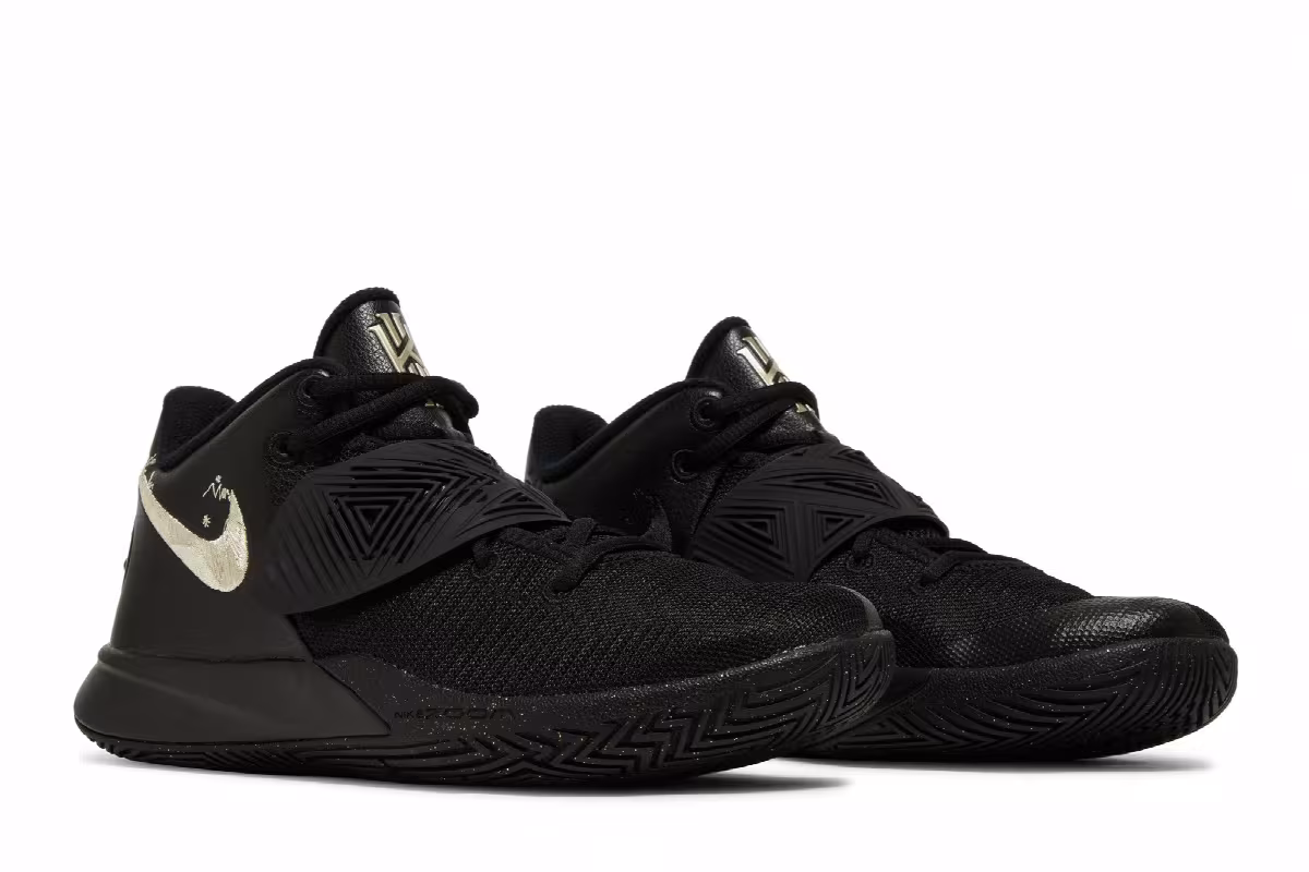 Nike Kyrie Flytrap 3 Black Metallic Gold, view 9