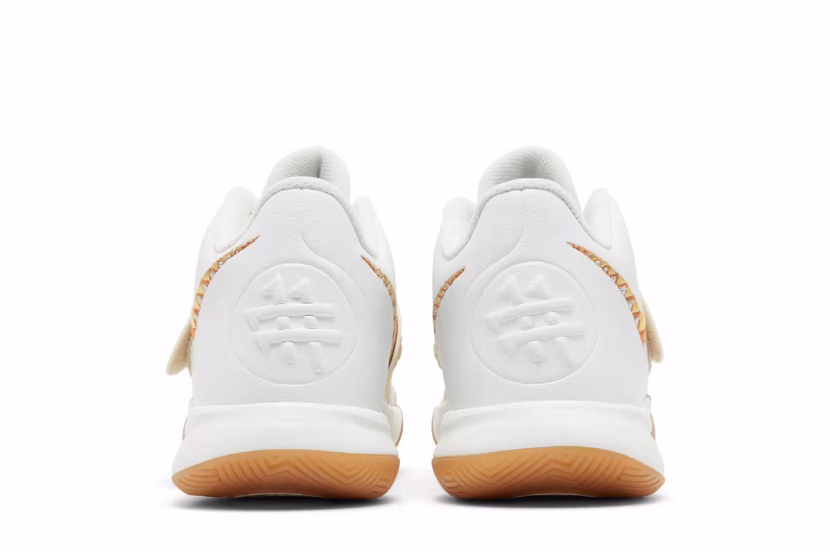 Nike Kyrie Flytrap 3 White Metallic Gold Gum, view 7