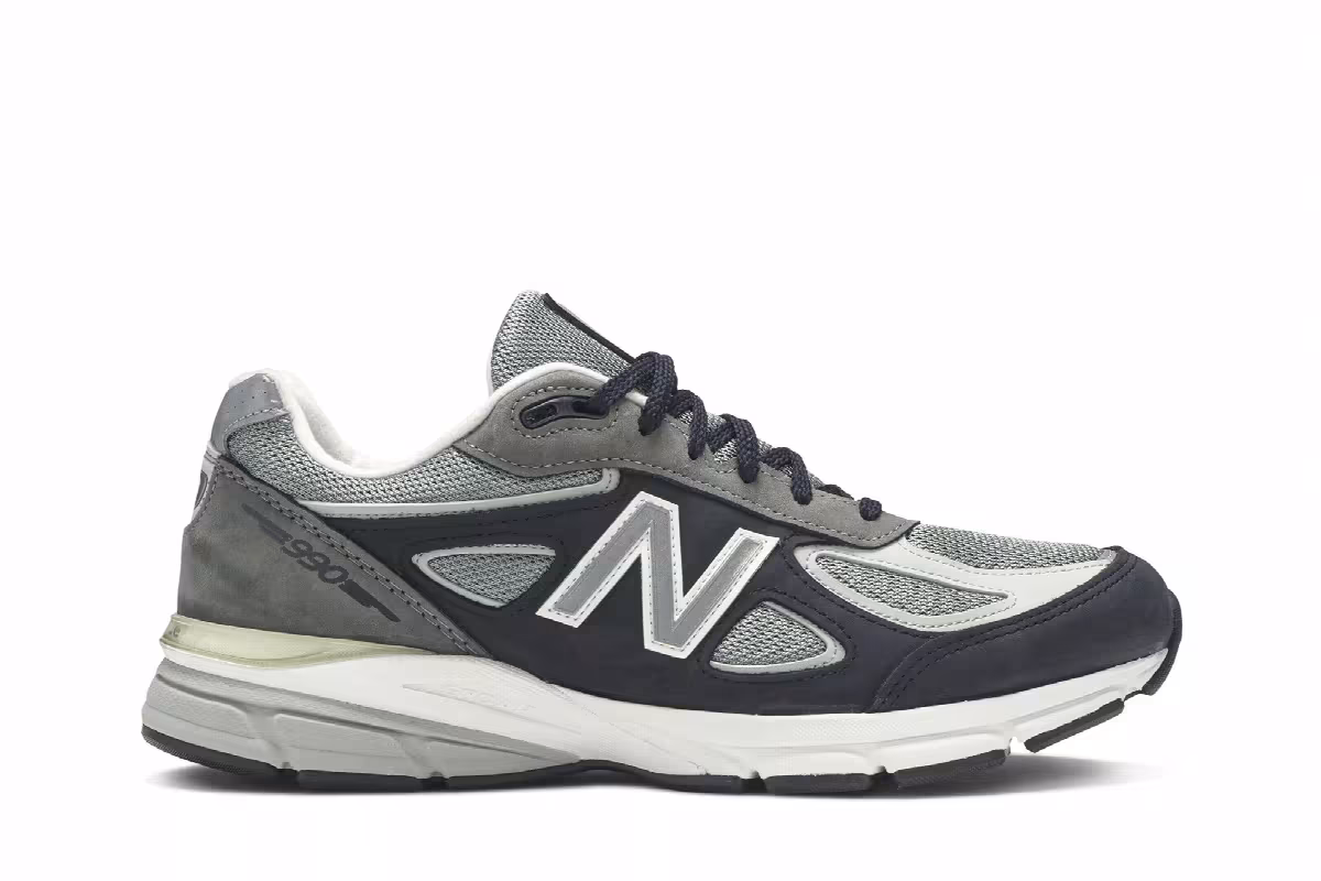 New Balance 990v4 Made In USA Silver Mink, view 2