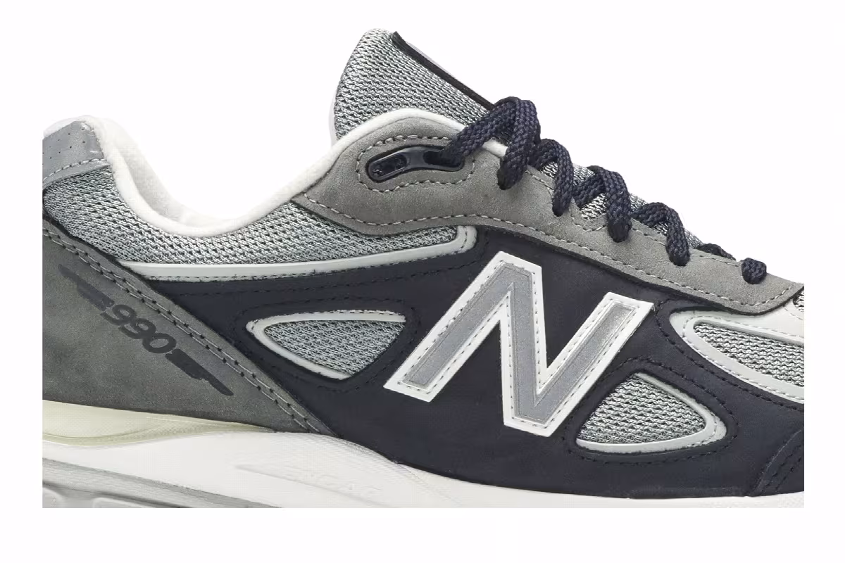 New Balance 990v4 Made In USA Silver Mink, view 3