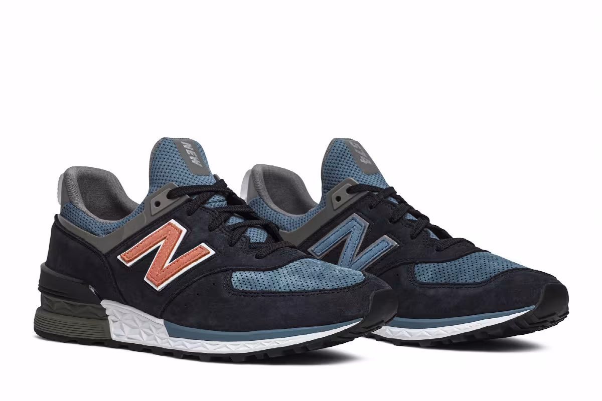 Ronnie Fieg x Dover Street Market x New Balance 574 Sport Navy Special Box, view 9