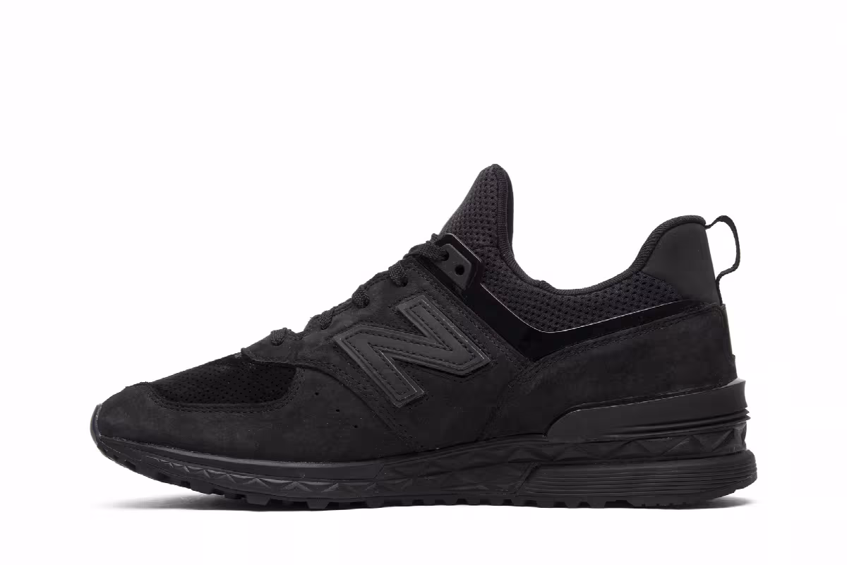Ronnie Fieg x Dover Street Market x New Balance 574 Sport Triple Black Special Box, view 4