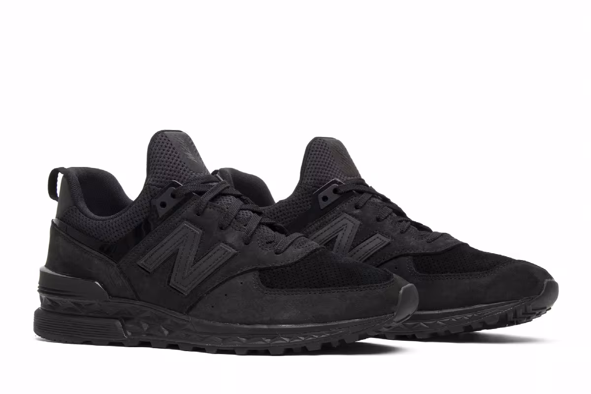 Ronnie Fieg x Dover Street Market x New Balance 574 Sport Triple Black Special Box, view 9