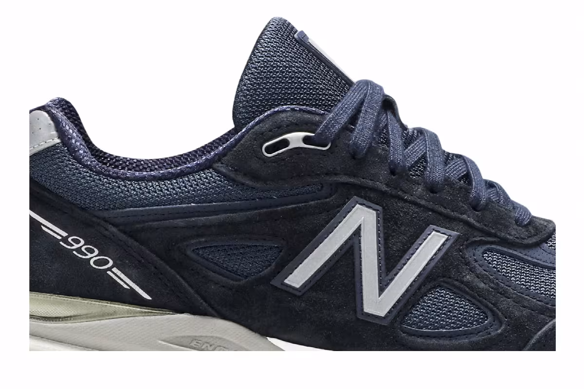 New Balance 990v4 Made In USA Navy White 2016, view 3
