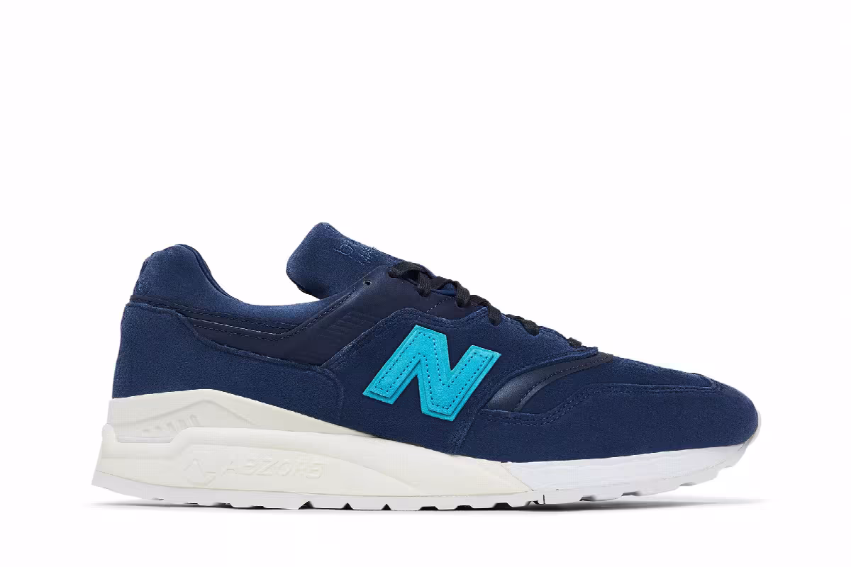 Ronnie Fieg x New Balance Mykonos 997.5 Navy Teal, view 2