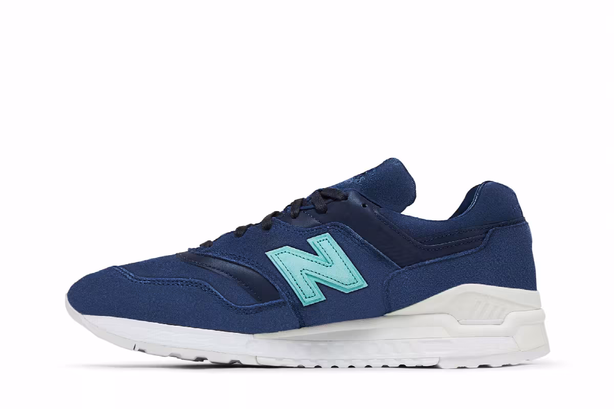 Ronnie Fieg x New Balance Mykonos 997.5 Navy Teal, view 4