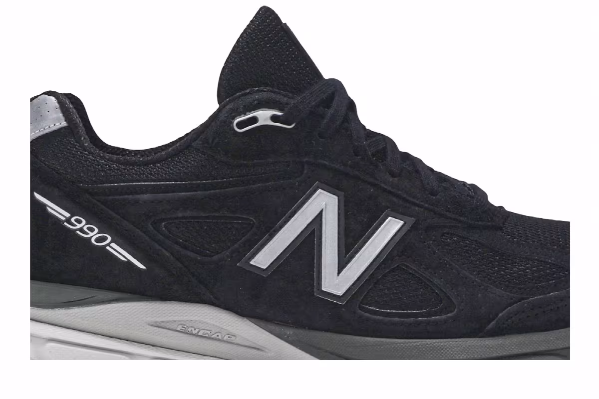 New Balance 990v4 Made in USA Black Silver' 2016, view 3
