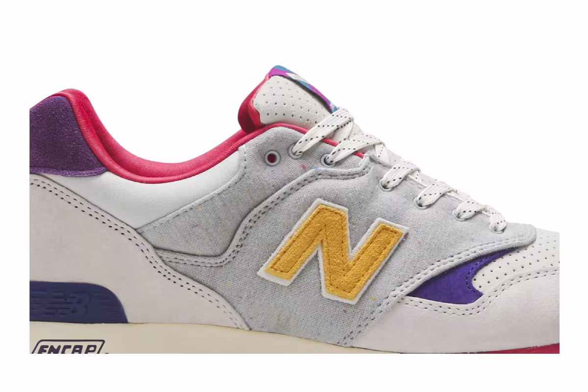 New Balance Bodega x HYPRCAT x 577 Grey Multi, view 3