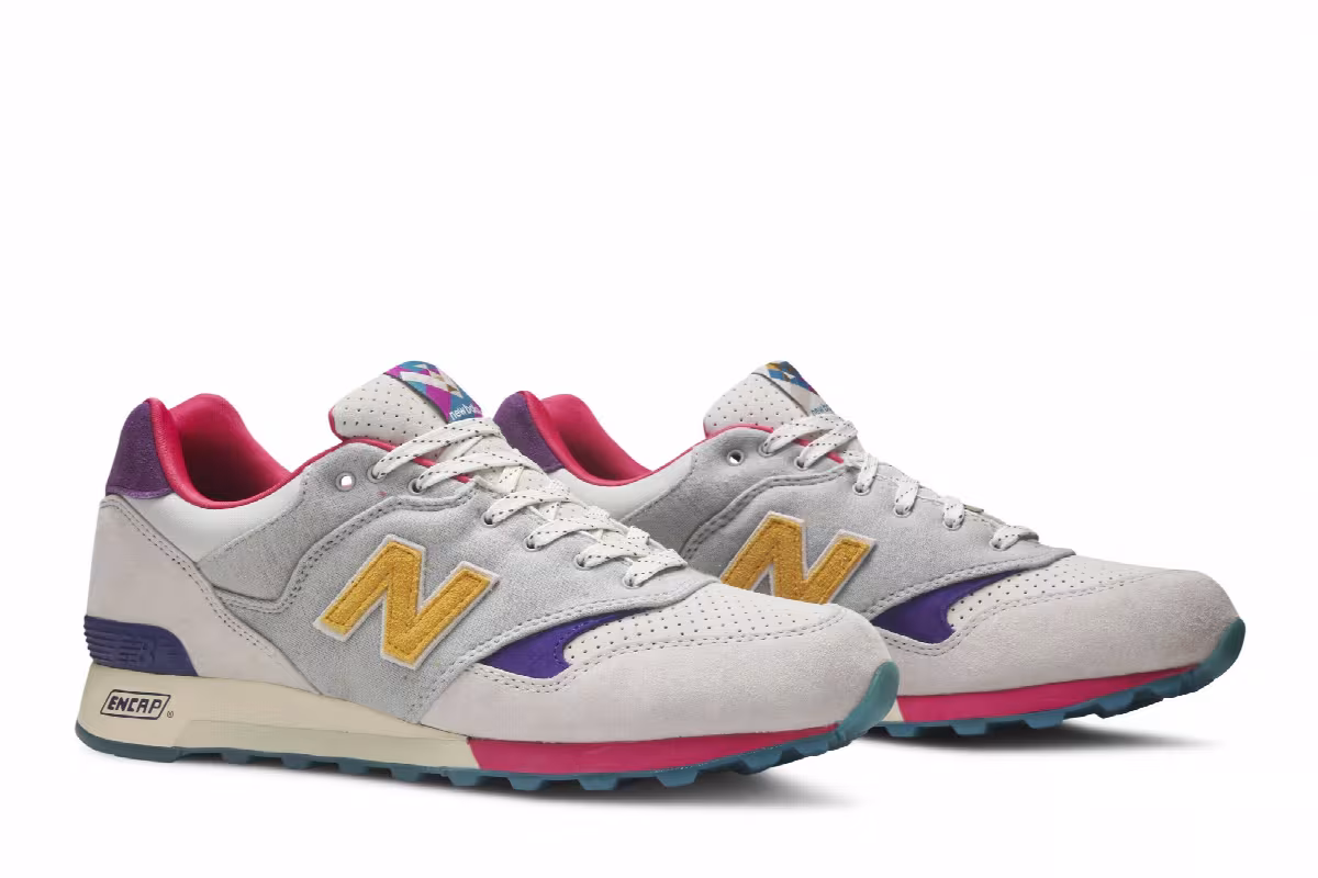 New Balance Bodega x HYPRCAT x 577 Grey Multi, view 9