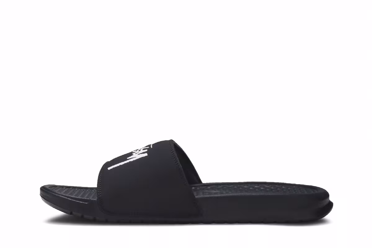 Stussy x Nike Benassi Off Noir, view 4