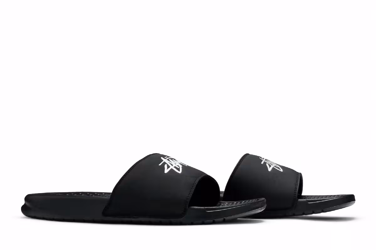 Stussy x Nike Benassi Black Sail, view 9