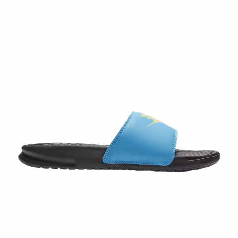 Nike Wmns JDI Benassi Slides 'Blue Fury Limelight'