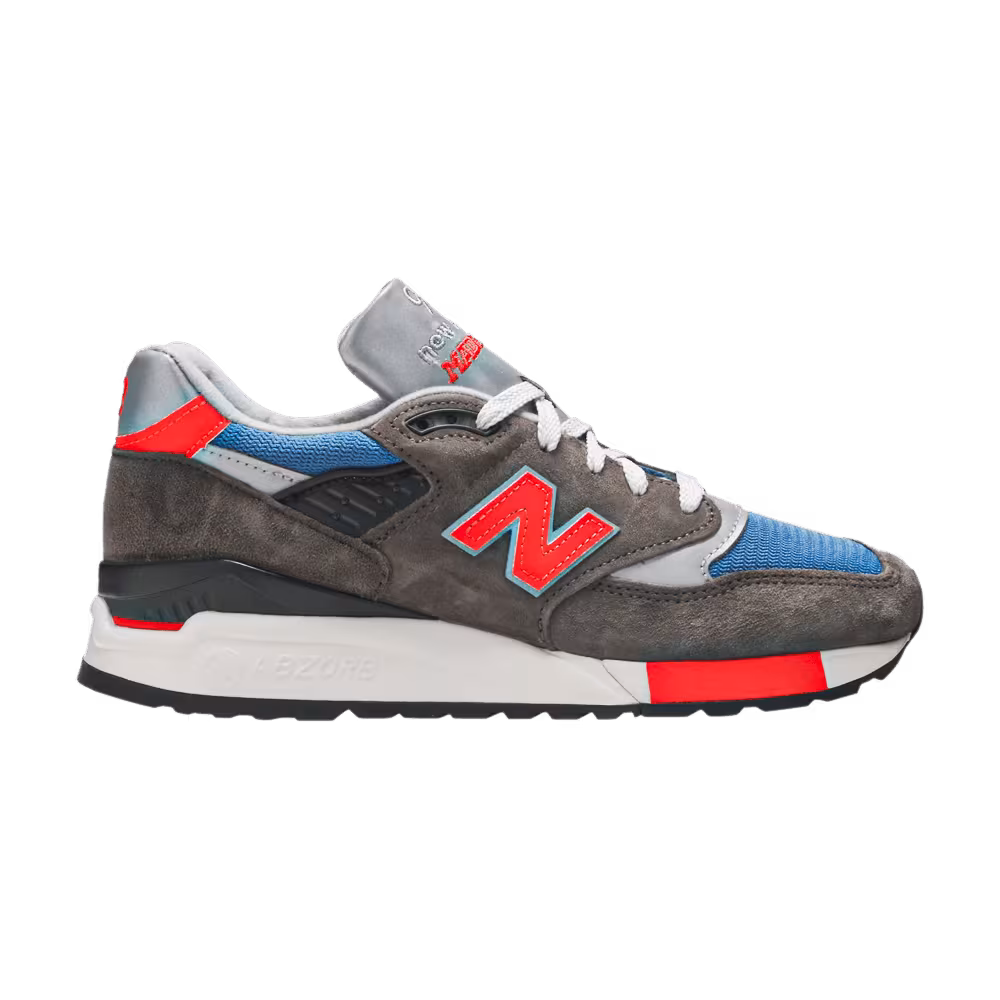 J. Crew x New Balance 998 Made in USA Grey Blue Orange