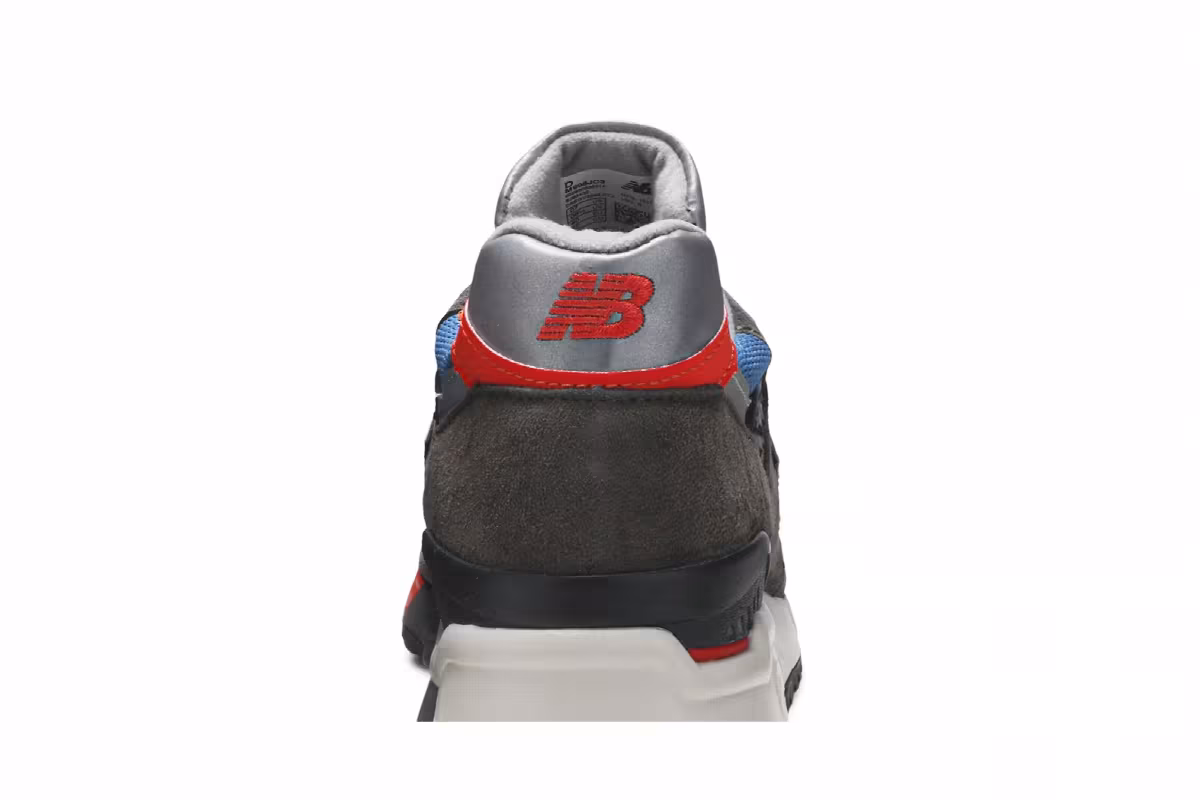 J. Crew x New Balance 998 Made in USA Grey Blue Orange, view 8