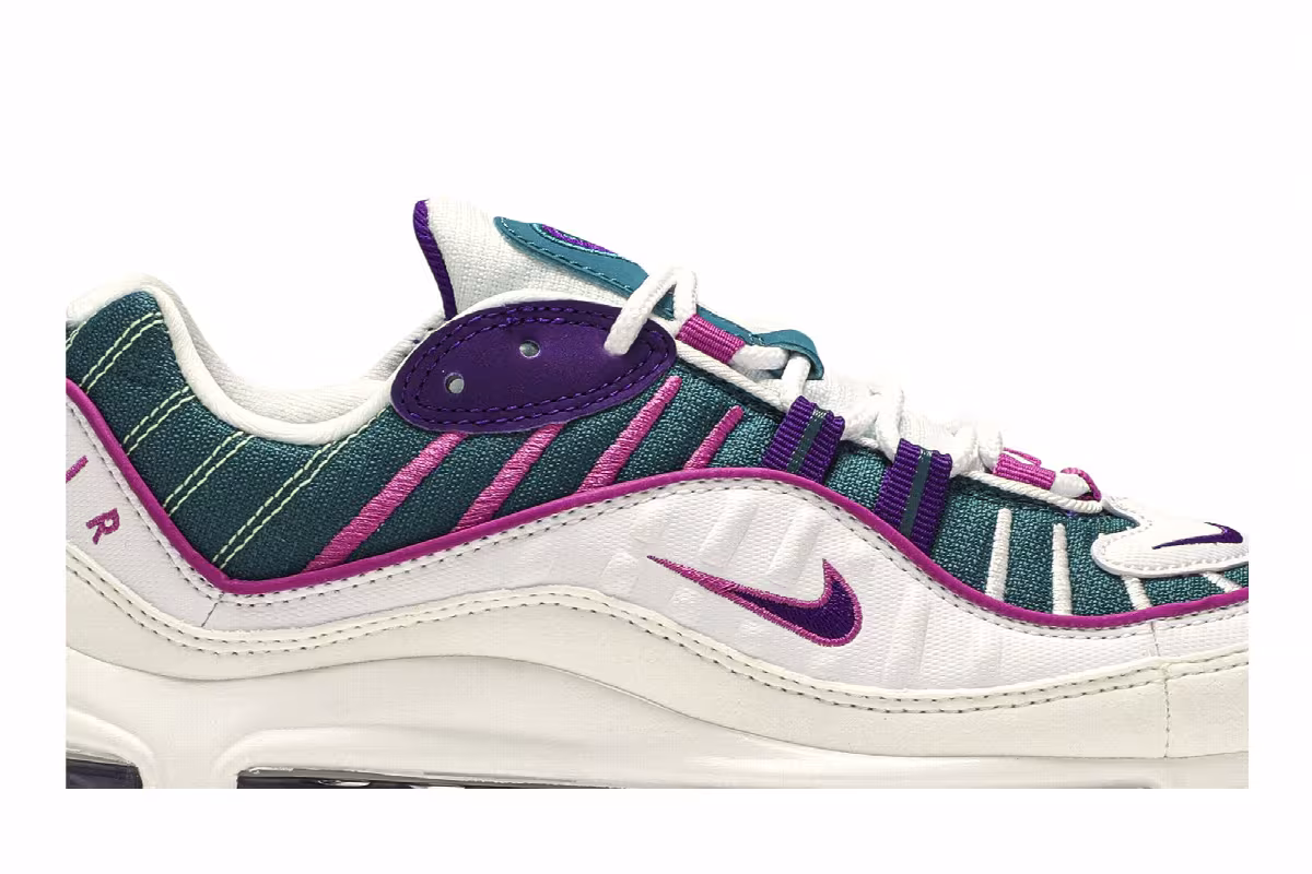 Nike Women's Air Max 98 Teal Purple, view 3