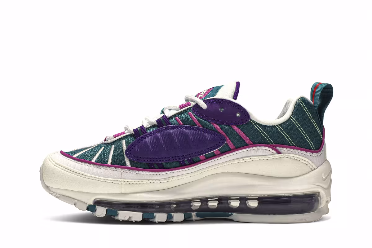 Nike Women's Air Max 98 Teal Purple, view 4