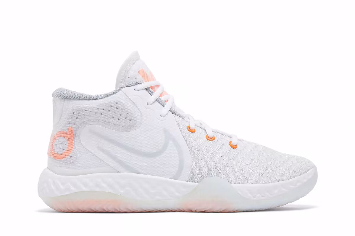 Nike KD Trey 5 VIII EP White Total Orange, view 2