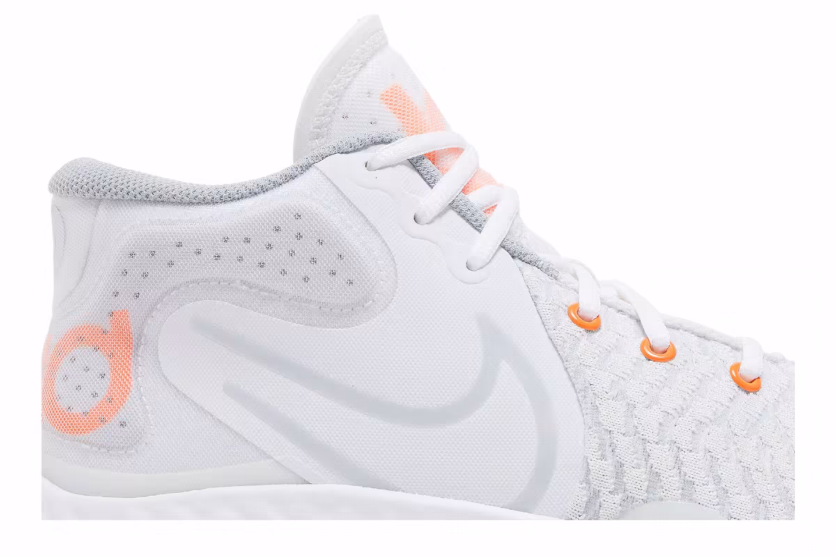 Nike KD Trey 5 VIII EP White Total Orange, view 3