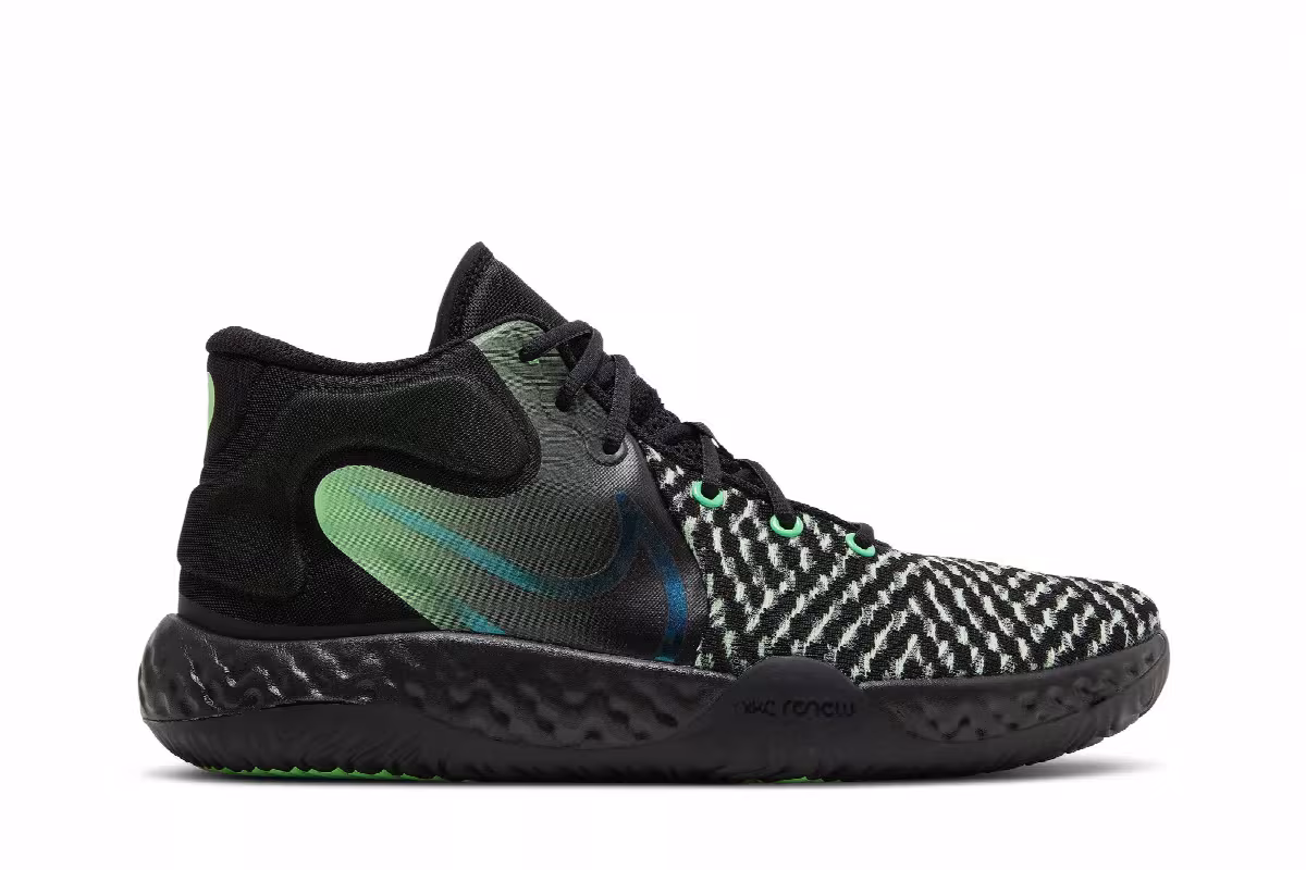 Nike KD Trey 5 VIII Black Illusion Green, view 2