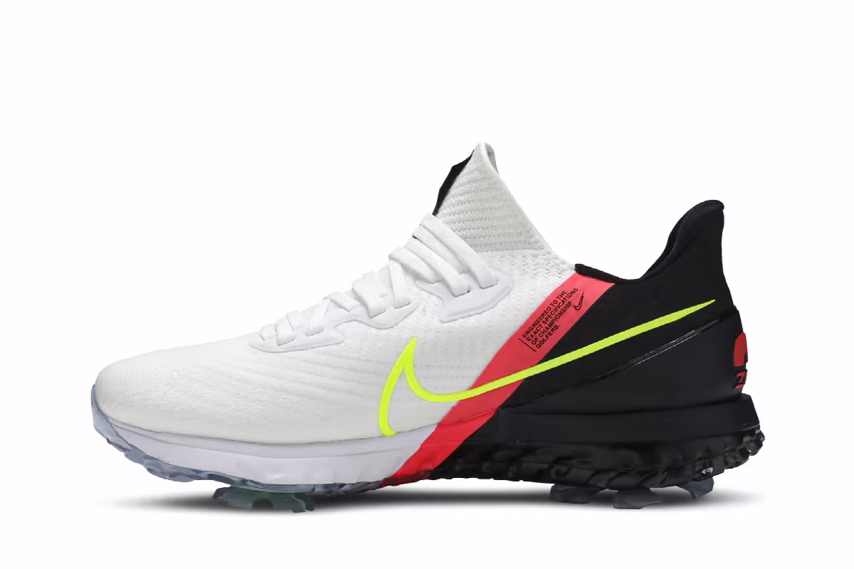 Nike Air Zoom Infinity Tour Golf White Crimson Volt, view 4