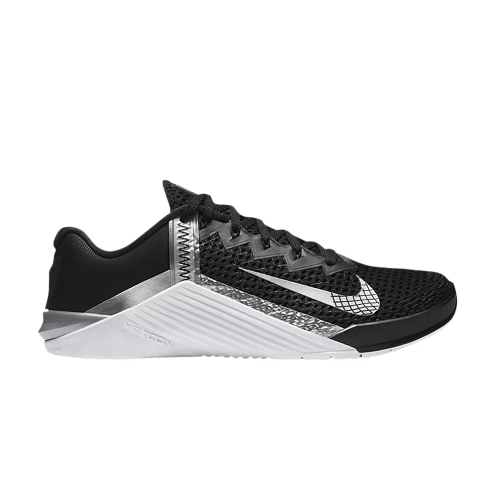 Nike Women's Metcon 6 Black Metallic Silver