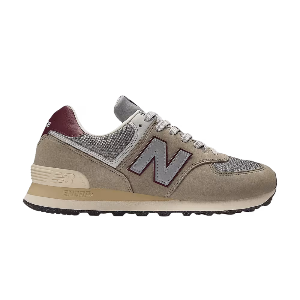 New Balance 574 Arid Stone Monarch Burgundy