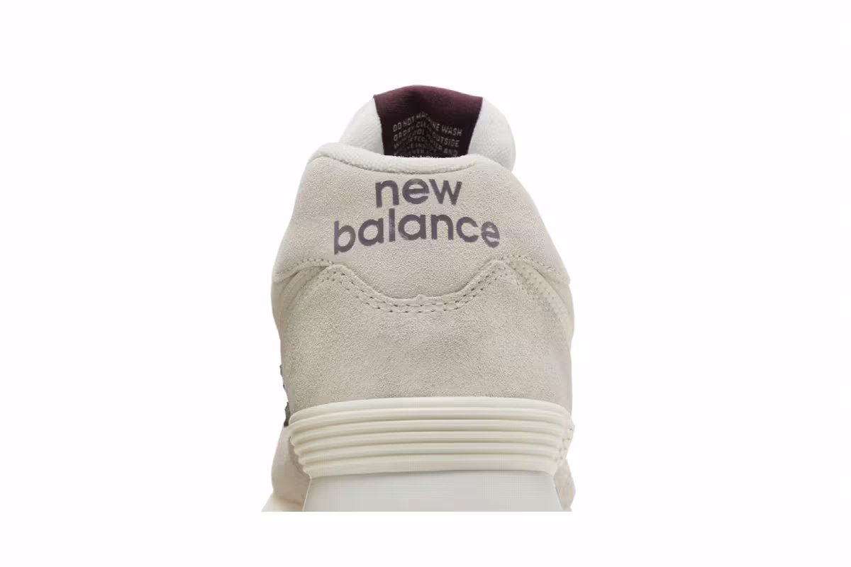 New Balance 574 Bone White Burgundy, view 8