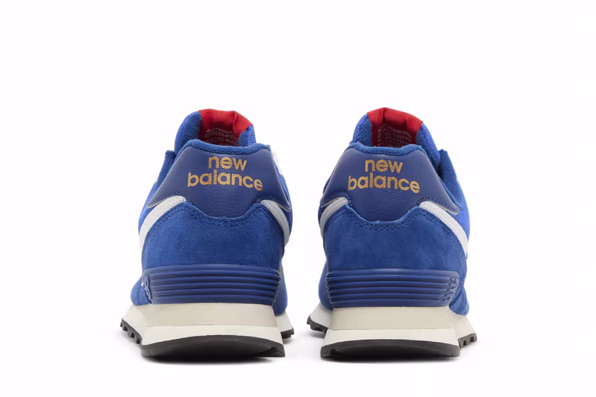 New Balance 574 Royal Blue Gold, view 7