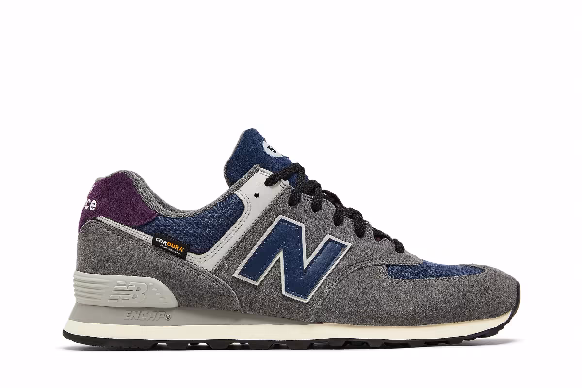 New Balance 574 Apollo Grey Navy, view 2