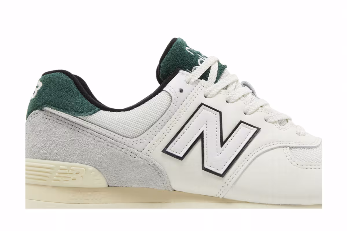 New Balance 574 White Green, view 3