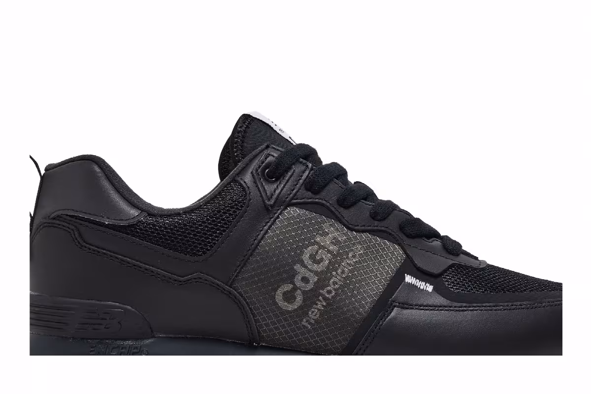 Comme des Garçons Homme x New Balance 574 Black, view 3