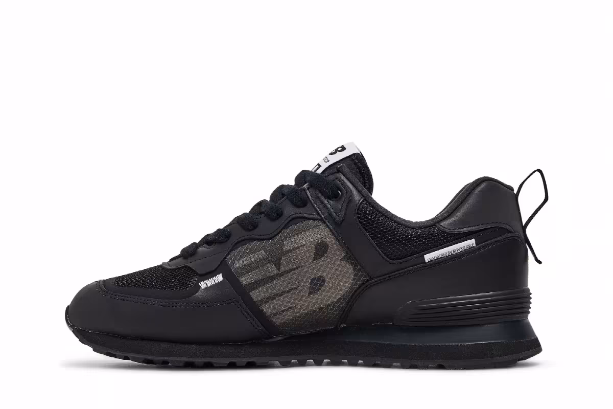 Comme des Garçons Homme x New Balance 574 Black, view 4