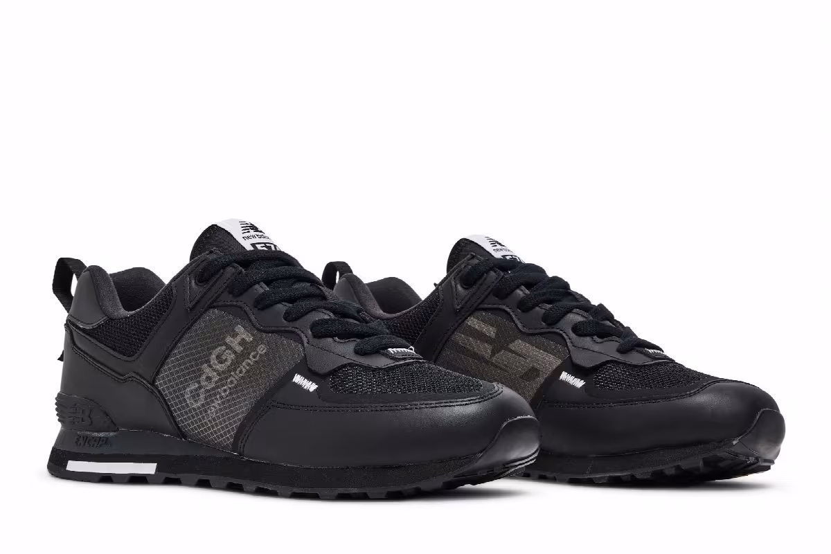 Comme des Garçons Homme x New Balance 574 Black, view 9