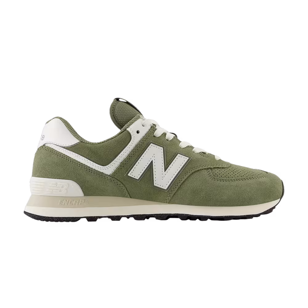 New Balance 574 Dark Olivine Sea Salt