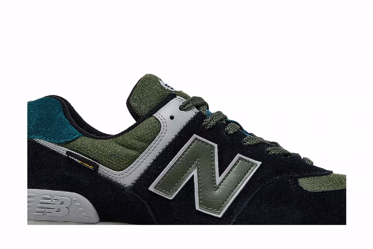 New Balance 574 Black Olive, view 3