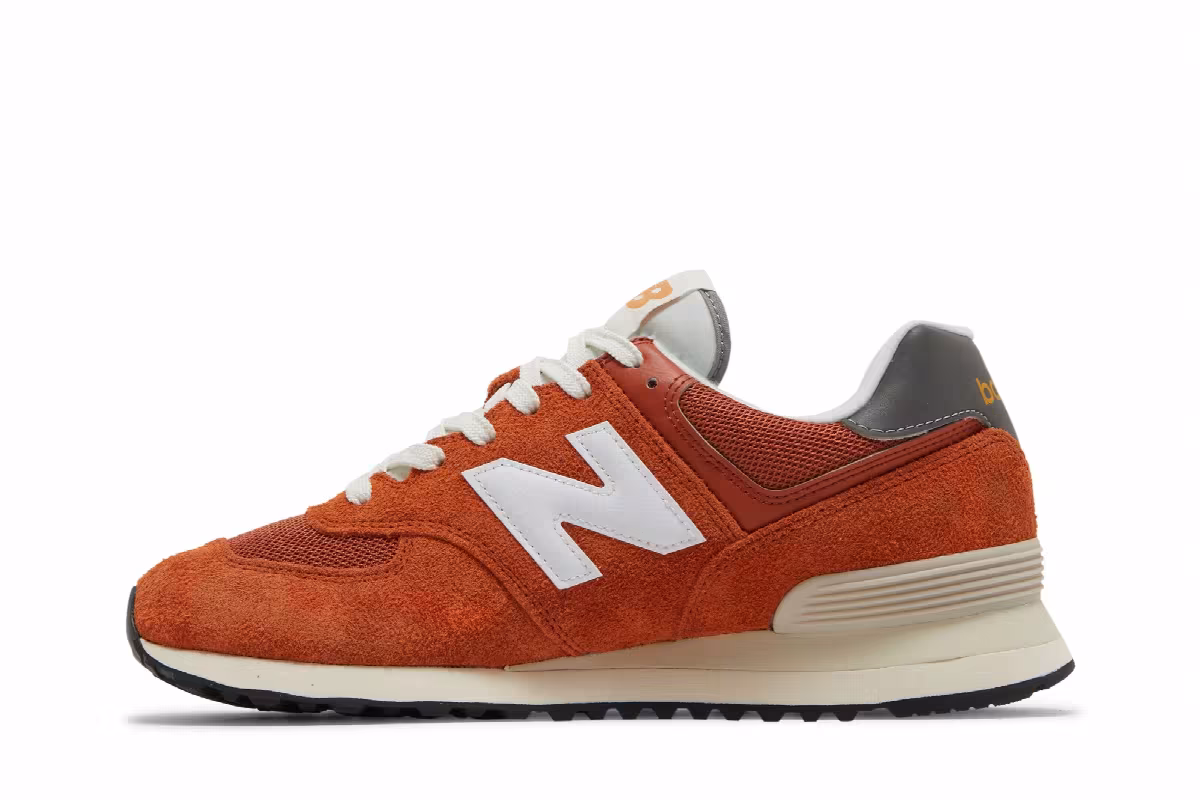 New Balance 574 Orange Burst, view 4