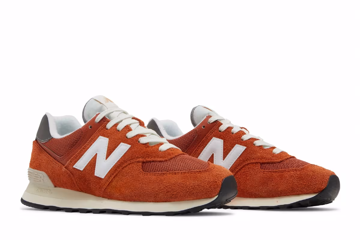 New Balance 574 Orange Burst, view 9