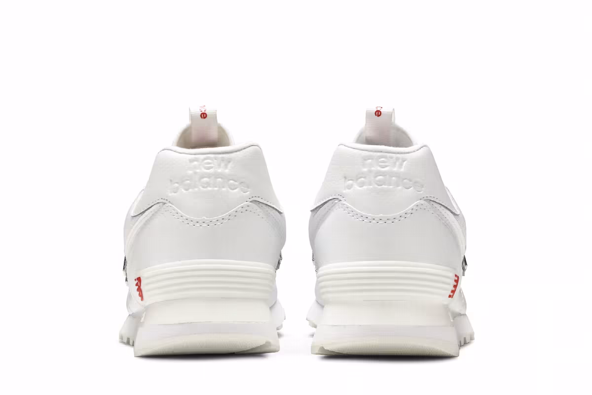 New Balance 574 Metallic - White Neo Flame, view 7