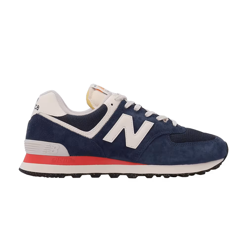 New Balance 574 Navy Sea Salt Red