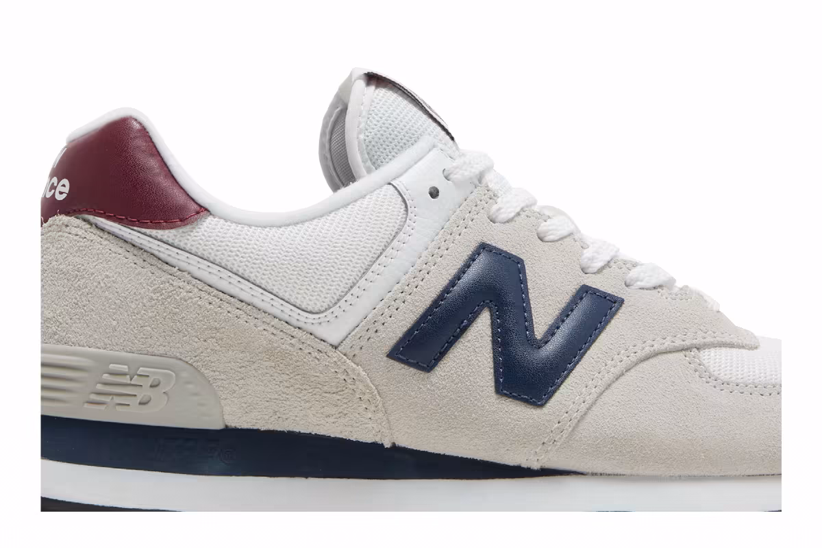 New Balance 574 White Natural Indigo, view 3