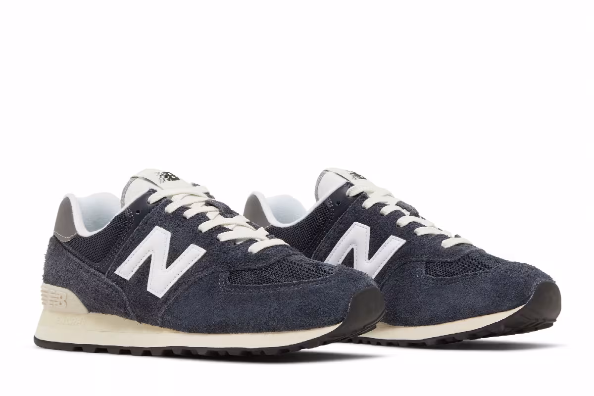 New Balance 574 Black White, view 9