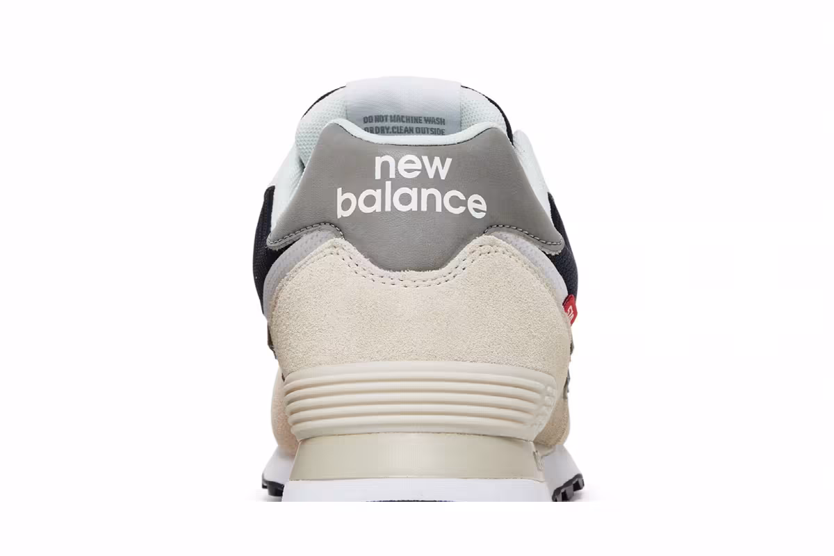 New Balance 574 Beige Red Blue, view 8