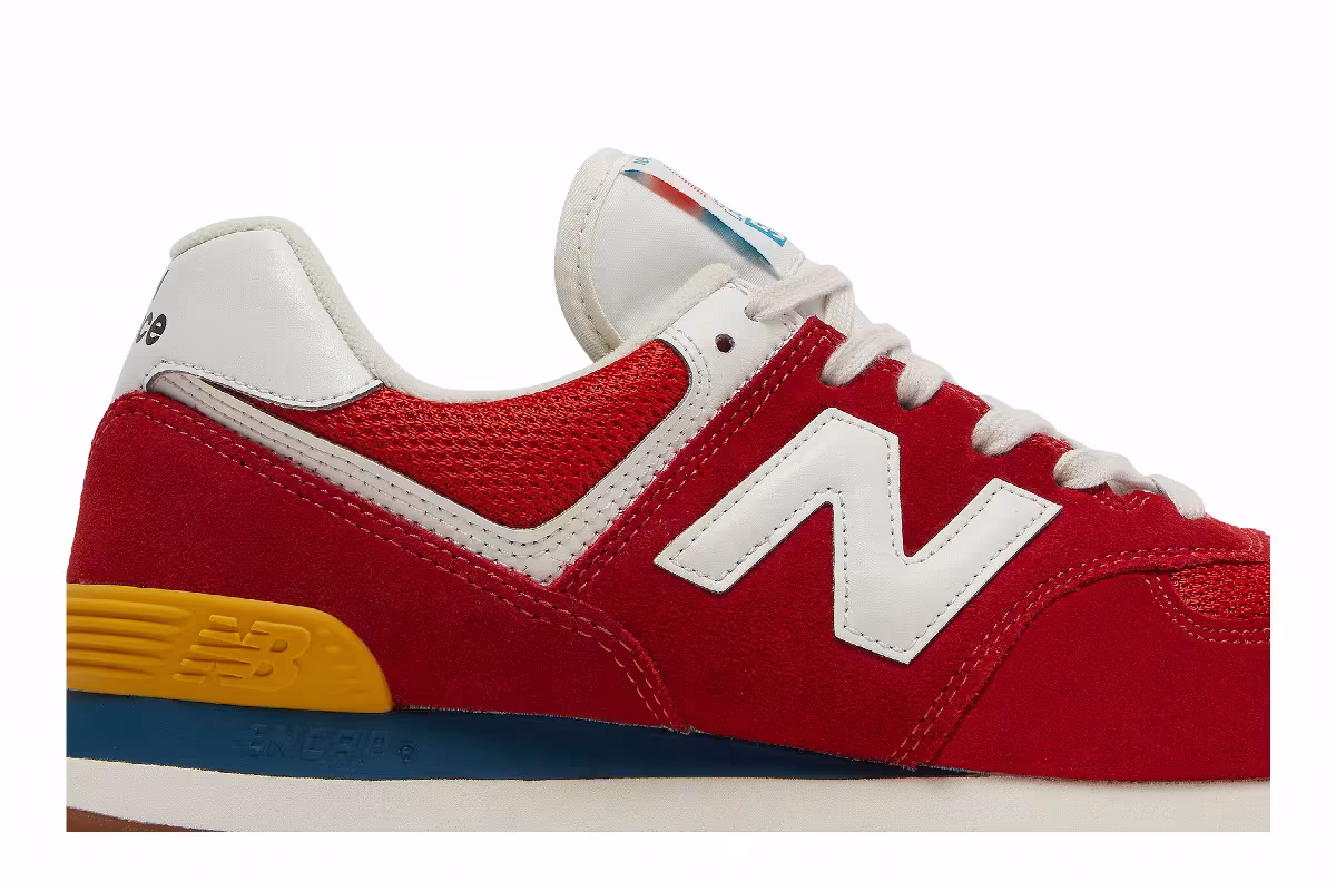 New Balance 574 Rainbow Pack - Team Red, view 3