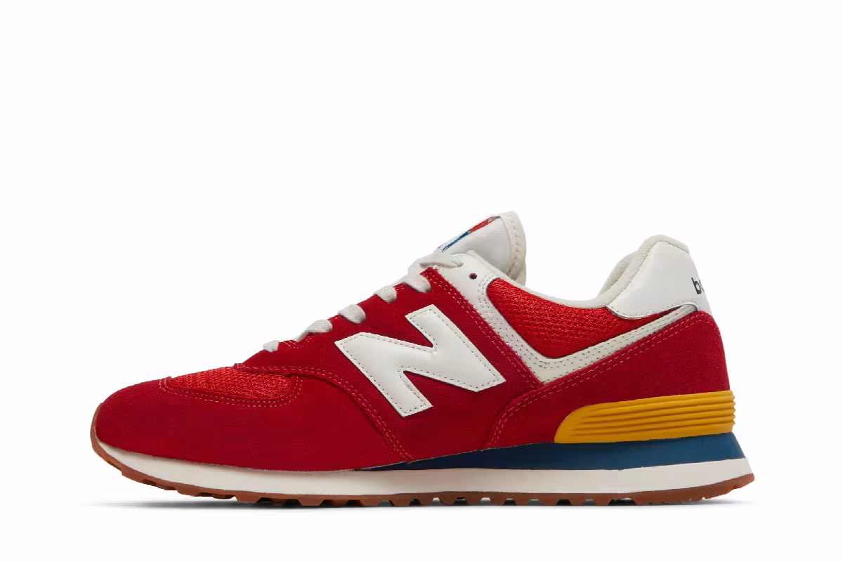 New Balance 574 Rainbow Pack - Team Red, view 4