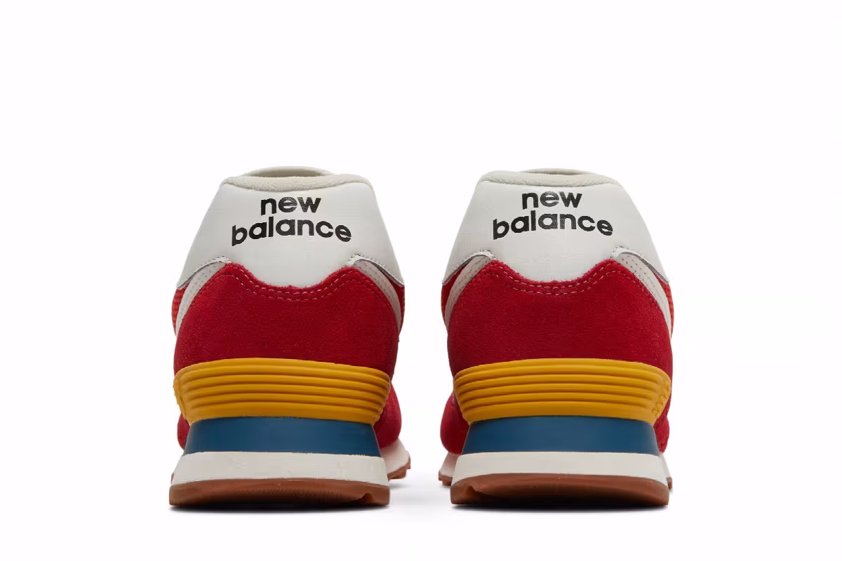 New Balance 574 Rainbow Pack - Team Red, view 7