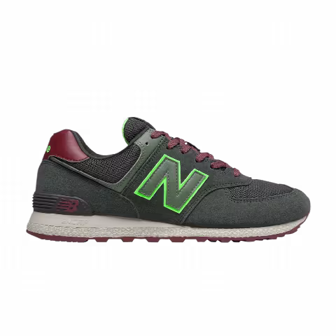 New Balance 574 'Dark Olive Energy Lime'