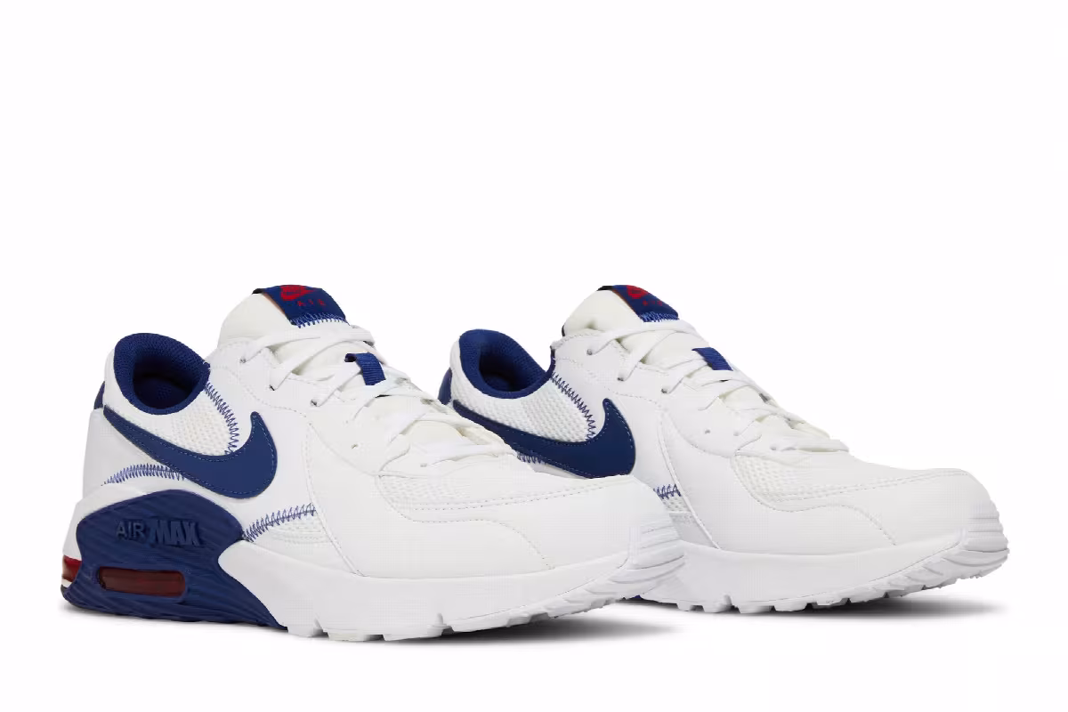 Nike Air Max Excee White Deep Royal, view 9