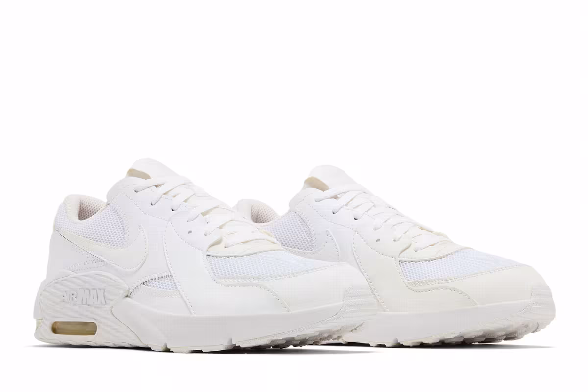 Nike Air Max Excee GS Triple White, view 9